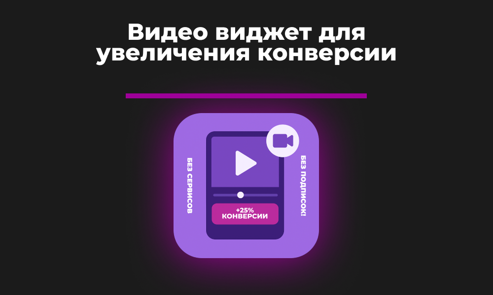 Видео-виджет для увеличения конверсии