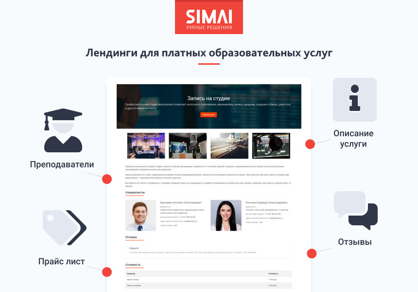 SIMAI-SF4: Сайт музыкальной школы - адаптивный с версией для слабовидящих
