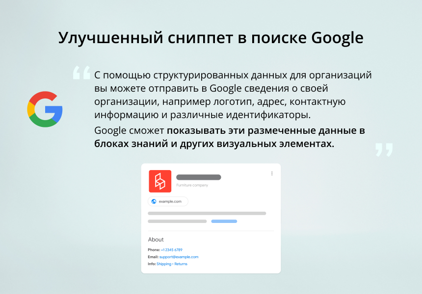 INRAISE: Микроразметка Schema.org 4 в 1. Организация, хлебные крошки, статьи, поиск