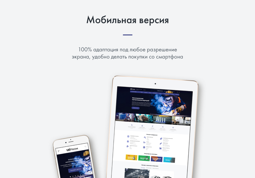 INTEC.Prom - сайт промышленной компании и оптового поставщика с B2B кабинетом и интернет-магазином