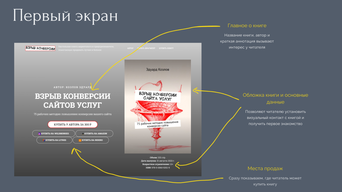 BF Booklanding - адаптивный лендинг для продажи книг