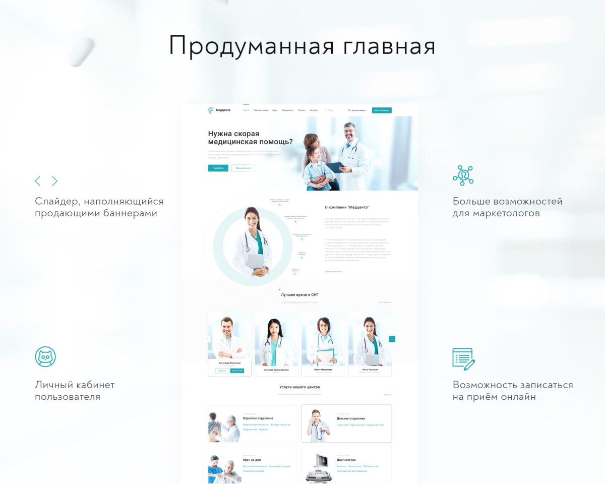Prymery:Med - Сайт медицинской организации